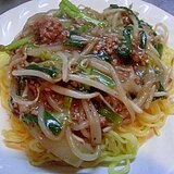 とろーり、にらともやしのあんかけ焼きそば